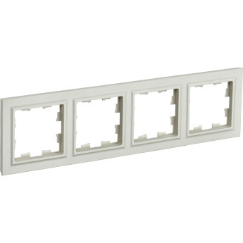 Рамка 4 поста IEK BRITE РУ-4-БрКр бежевый