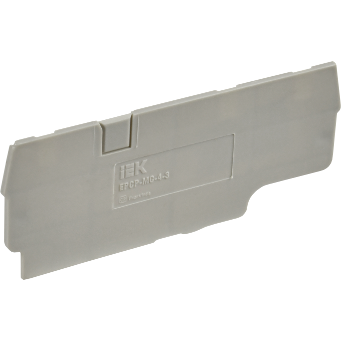 Заглушка IEK для CP-MC 3 вывода 4мм2 серая YCT22-00-3-K03-004-ZGL